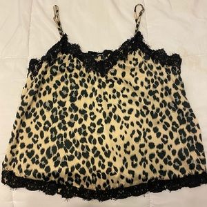 Victoria Secret Cheetah Silk Tank Top